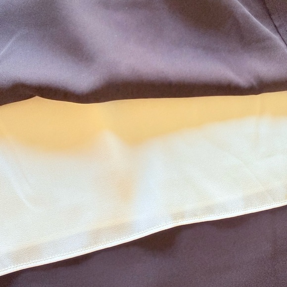 Diane Von Furstenberg Blue, White & Black Colorblock Silk Shirt Dress size4 - Picture 13 of 13